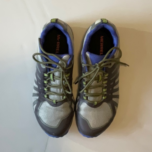 Merrell Women’s Gray Blue Siren Edge Hiking Sneakers Size 9.5 Q2 J41324 - Picture 1 of 11